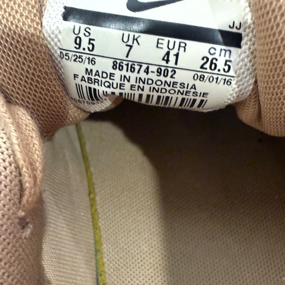 Women's Nike Air Max Thea Rose Gold Sneakers Size 9.5 Leather Shoes - Picture 12 of 13